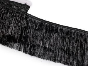 Třásně metalické husté šíře 15 cm