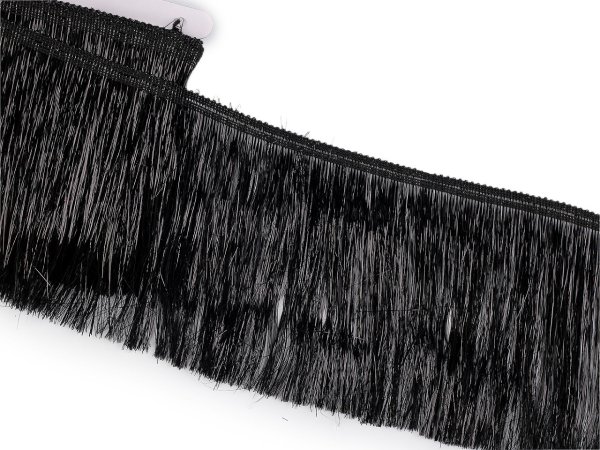 Třásně metalické husté šíře 15 cm