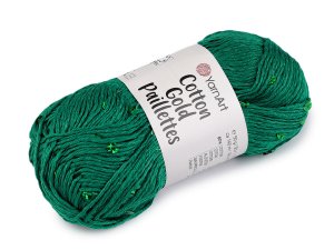 Pletací příze Cotton Gold Paillettes s flitry 50 g