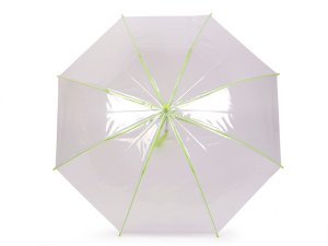 Dámský / dívčí průhledný vystřelovací deštník