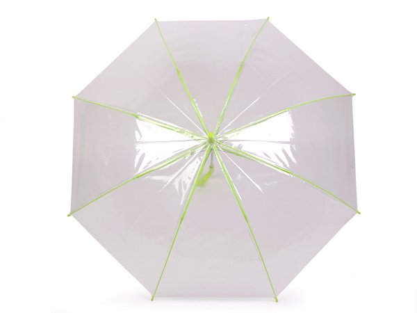 Dámský / dívčí průhledný vystřelovací deštník