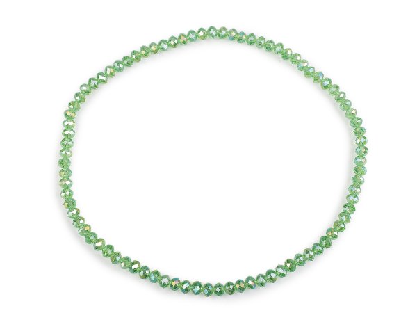 Náhrdelník pružný z broušených skleněných korálků