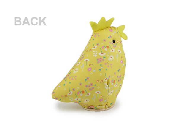 Textilní slepička k jarnímu aranžování