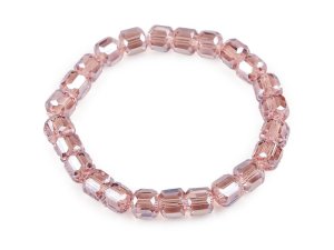 Náramek pružný z broušených korálků s AB efektem