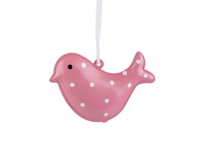 Kovový ptáček k zavěšení 3D