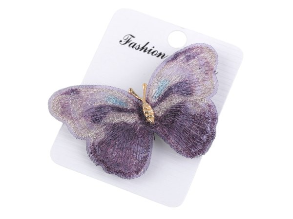 Brož motýl textilní