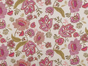 Bavlněná látka / plátno květy