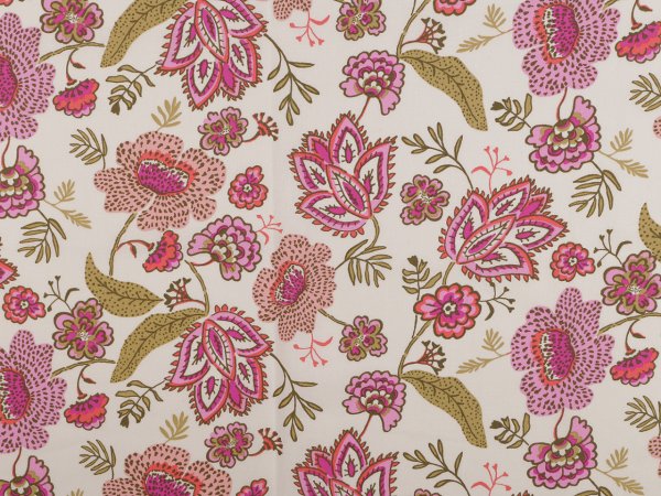 Bavlněná látka / plátno květy