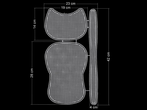 Plastová kanava / mřížka na kabelku