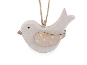 Dřevěný ptáček k zavěšení