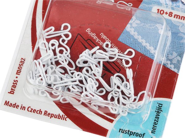 Háčky a očka velikost 10+8 mm