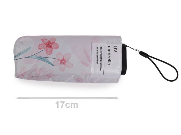 Dámský mini skládací deštník květy