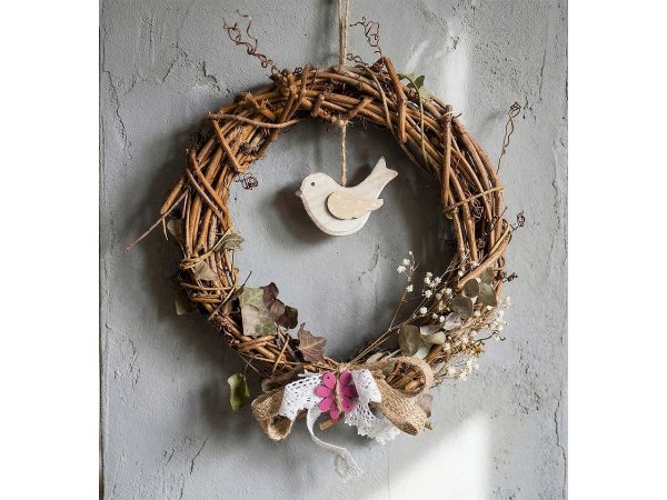 Dřevěný ptáček k zavěšení