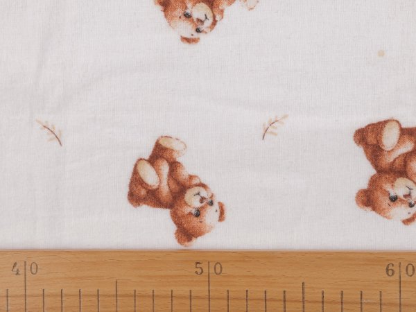 Bavlněný flanel medvídek