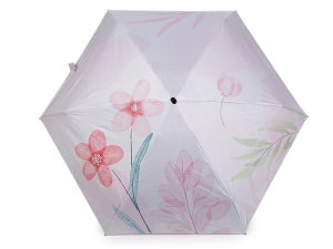 Dámský mini skládací deštník květy