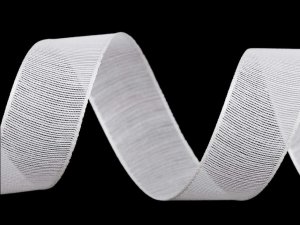 Plátnová stuha s vlascem šíře 25 mm