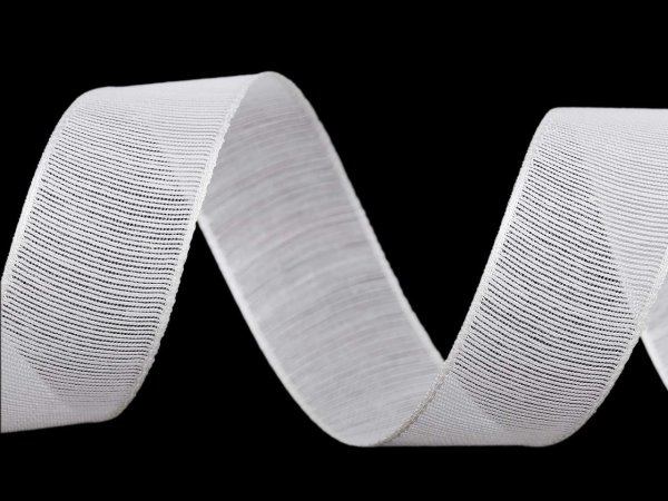 Plátnová stuha s vlascem šíře 25 mm