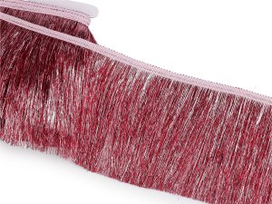 Třásně metalické husté šíře 15 cm