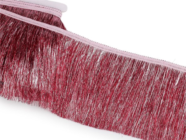 Třásně metalické husté šíře 15 cm