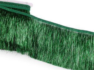 Třásně metalické husté šíře 15 cm