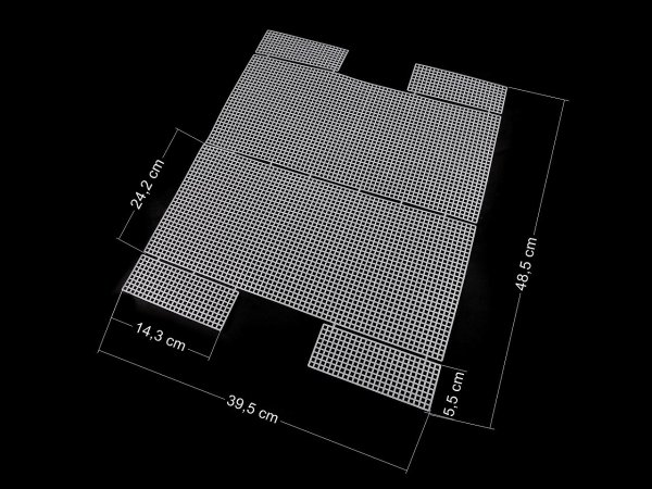 Plastová kanava / mřížka na kabelku