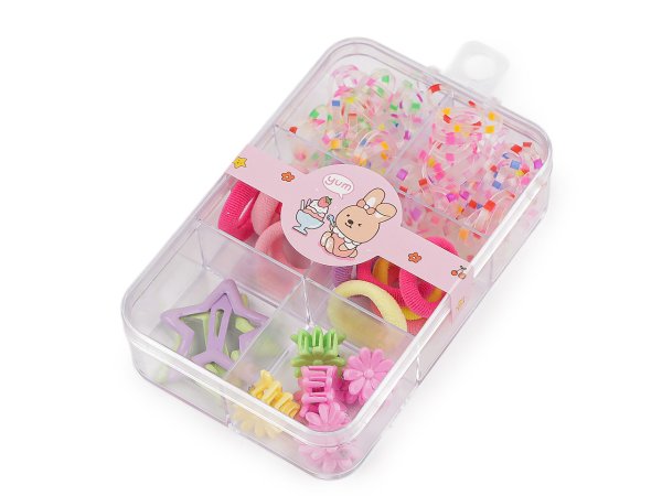 Mini gumičky, skřipce a pukačky do vlasů