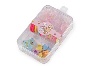 Mini gumičky, skřipce a pukačky do vlasů