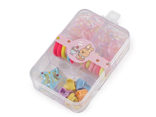 Mini gumičky, skřipce a pukačky do vlasů