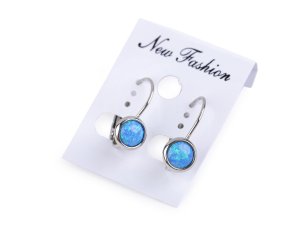 Náušnice opálové z nerezové oceli