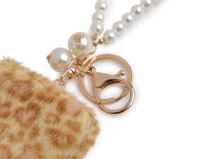 Plyšové kosmetické zrcátko / přívěsek na kabelku