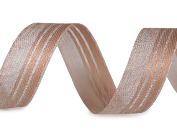 Plátnová stuha s efektní nití šíře 25 mm