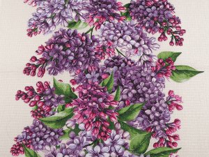 Bavlněné vaflové piké šeřík