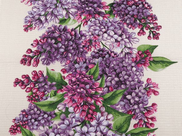 Bavlněné vaflové piké šeřík