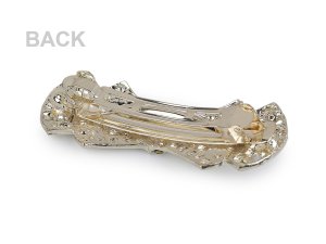 Francouzská spona do vlasů s perlami a broušenými kamínky