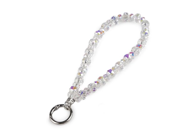 Přívěsek na mobil ze skleněných korálků