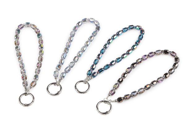 Přívěsek na mobil ze skleněných korálků