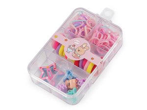 Mini gumičky, skřipce a pukačky do vlasů