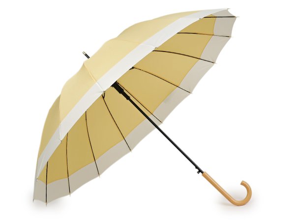 Velký rodinný deštník s dřevěnou rukojetí