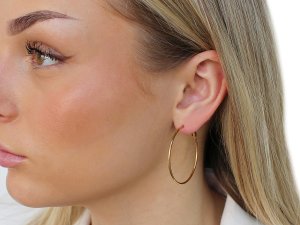 Náušnice z nerezové oceli kruhy