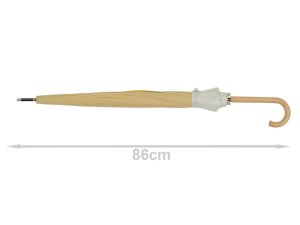 Velký rodinný deštník s dřevěnou rukojetí