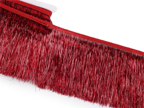 Třásně metalické husté šíře 15 cm