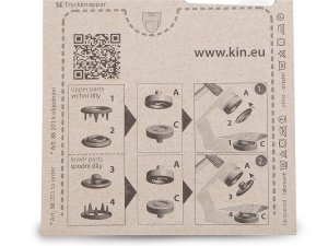 Knoflíky stiskací Roland Baby Ø10 mm na slabé látky