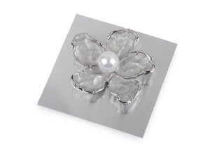 Magnetická brož květ s perlou