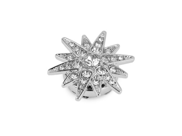 Ozdoba na knoflík s broušenými kamínky