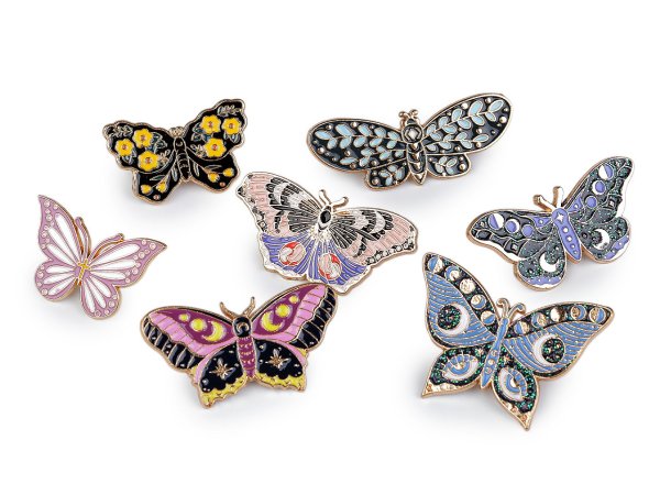 Brož / odznak motýl