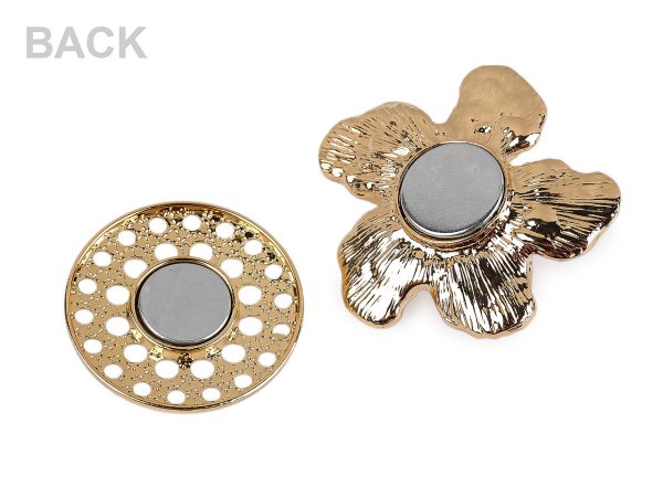 Magnetická brož květ s perlou