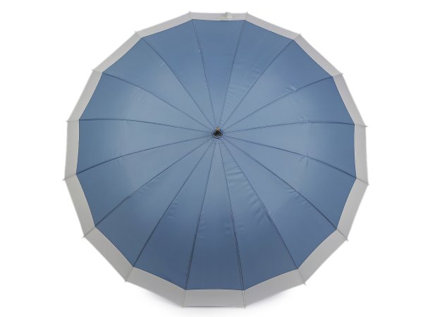 Velký rodinný deštník s dřevěnou rukojetí