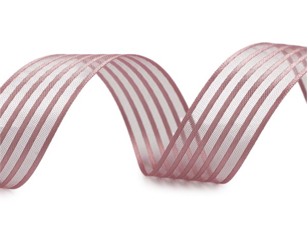 Atlasová stuha s monofilem šíře 25 mm