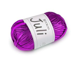 Pletací příze Juli metalická 100 g