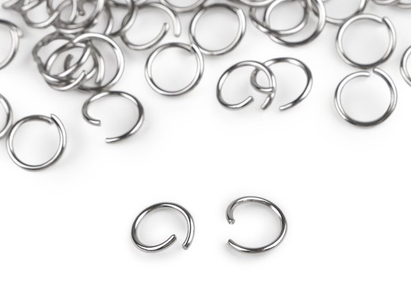 Kroužek spojovací Ø10 mm z nerezové oceli k výrobě klíčenek